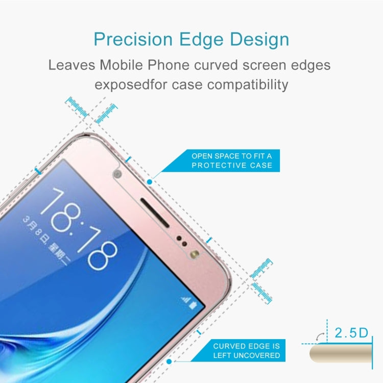 For Galaxy J5 (2017) / J530 (US Version) 0.3mm 9H Surface Hardness 2.5D Explosion-proof Tempered Glass Non-full Screen Film, For Galaxy J5 (2017) / J530 (US Version)(1 PC) - HoMEdemic™ 