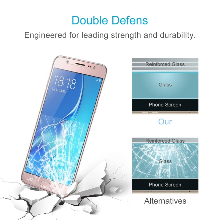 For Galaxy J5 (2017) / J530 (US Version) 0.3mm 9H Surface Hardness 2.5D Explosion-proof Tempered Glass Non-full Screen Film, For Galaxy J5 (2017) / J530 (US Version)(1 PC) - HoMEdemic™ 