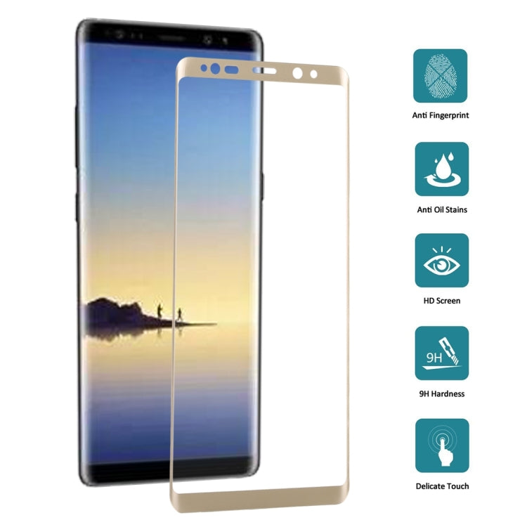 For Galaxy Note 8 0.3mm 9H Surface Hardness 3D Curved Silk-screen Full Screen Tempered Glass Screen Protector, For Galaxy Note 8 - HoMEdemic™ 