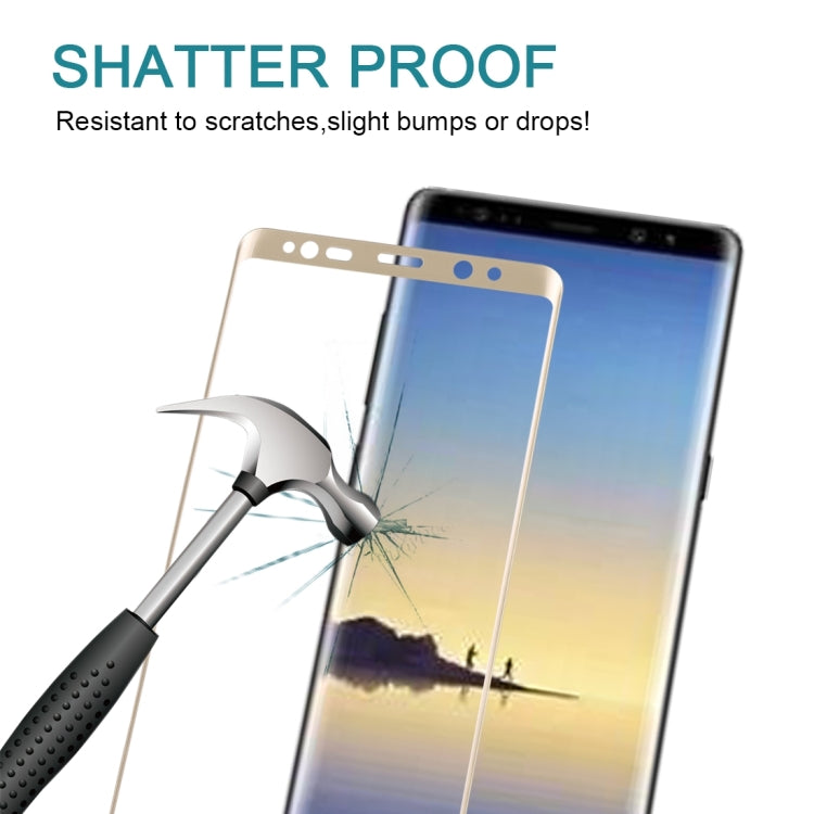 For Galaxy Note 8 0.3mm 9H Surface Hardness 3D Curved Silk-screen Full Screen Tempered Glass Screen Protector, For Galaxy Note 8 - HoMEdemic™ 