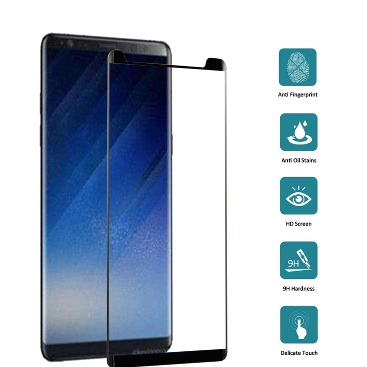 For Galaxy Note 8 0.3mm 9H Surface Hardness 3D Curved Silk-screen Non-full Screen Tempered Glass Screen Protector, For Galaxy Note 8 - HoMEdemic™ 