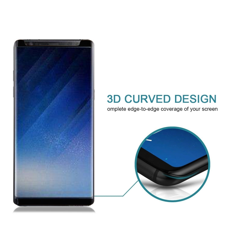 For Galaxy Note 8 0.3mm 9H Surface Hardness 3D Curved Silk-screen Non-full Screen Tempered Glass Screen Protector, For Galaxy Note 8 - HoMEdemic™ 