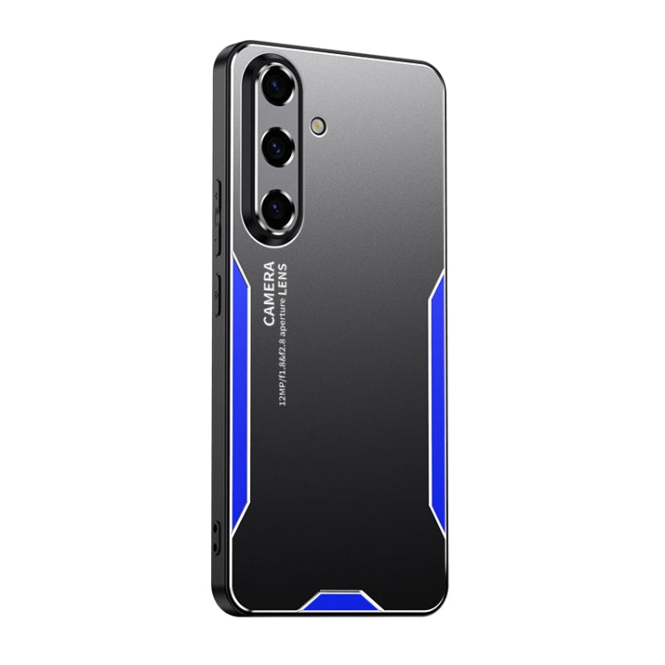 For Galaxy S24 5G Blade Series TPU Hybrid Metal Phone Case(Blue) - HoMEdemic™ 