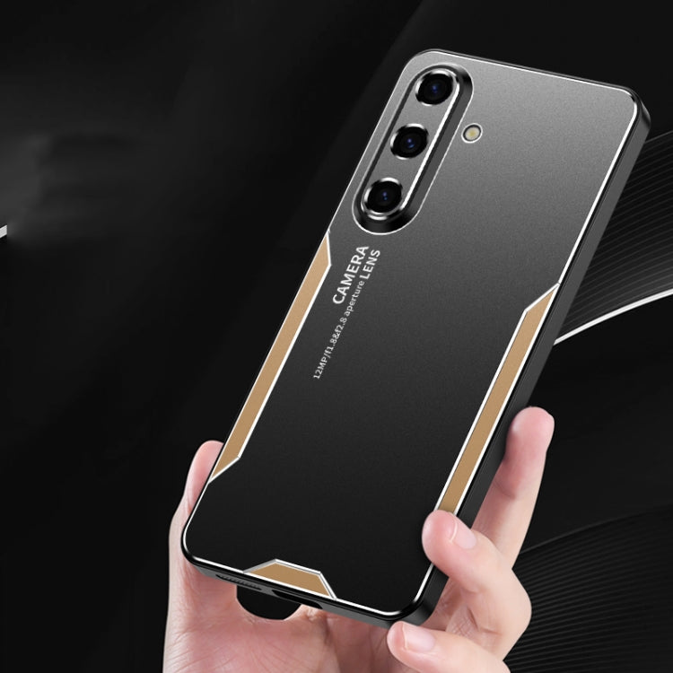 For Galaxy S24 5G Blade Series TPU Hybrid Metal Phone Case(Blue) - HoMEdemic™ 