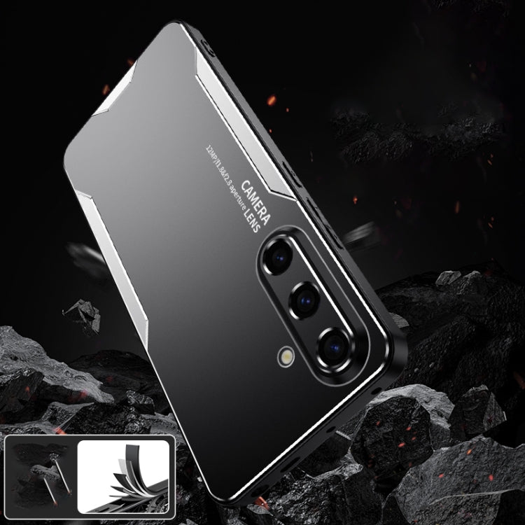 For Galaxy S24 5G Blade Series TPU Hybrid Metal Phone Case(Blue) - HoMEdemic™ 