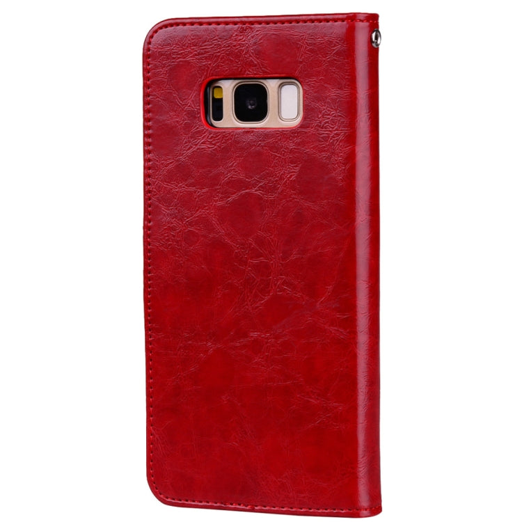 For Galaxy S8 Business Style Oil Wax Texture Horizontal Flip Leather Case with Holder & Card Slots & Wallet - HoMEdemic™ 