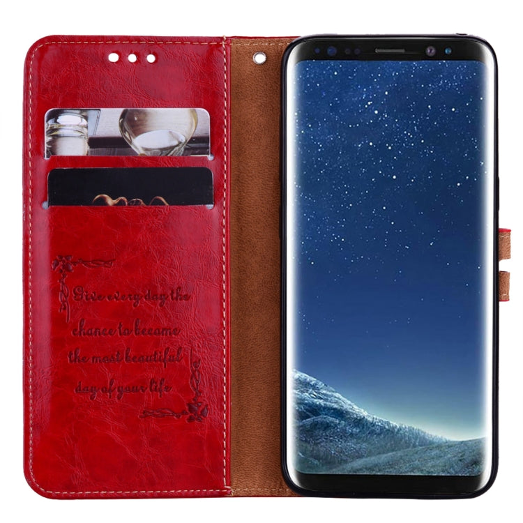 For Galaxy S8 Business Style Oil Wax Texture Horizontal Flip Leather Case with Holder & Card Slots & Wallet - HoMEdemic™ 