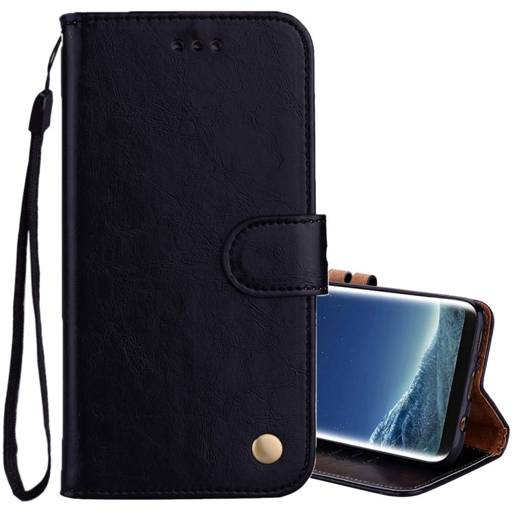 For Galaxy S8 Business Style Oil Wax Texture Horizontal Flip Leather Case with Holder & Card Slots & Wallet - HoMEdemic™ 