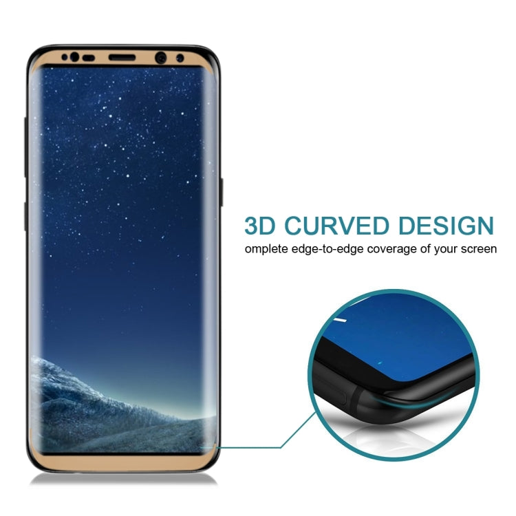 For Galaxy S8 / G950 0.3mm 9H Surface Hardness 3D Curved Silk-screen Full Screen Tempered Glass Screen Protector, For Galaxy S8 / G950 - HoMEdemic™ 