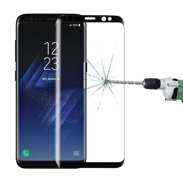 For Galaxy S8+ / G9550 0.3mm 9H Surface Hardness 3D Curved Silk-screen Full Screen Tempered Glass Screen Protector, For Galaxy S8+ / G9550 - HoMEdemic™ 