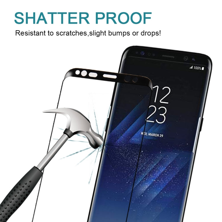 For Galaxy S8+ / G9550 0.3mm 9H Surface Hardness 3D Curved Silk-screen Full Screen Tempered Glass Screen Protector, For Galaxy S8+ / G9550 - HoMEdemic™ 
