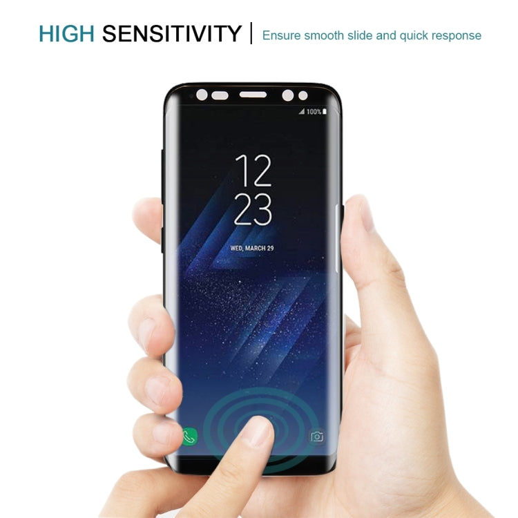 For Galaxy S8+ / G9550 0.3mm 9H Surface Hardness 3D Curved Silk-screen Full Screen Tempered Glass Screen Protector, For Galaxy S8+ / G9550 - HoMEdemic™ 