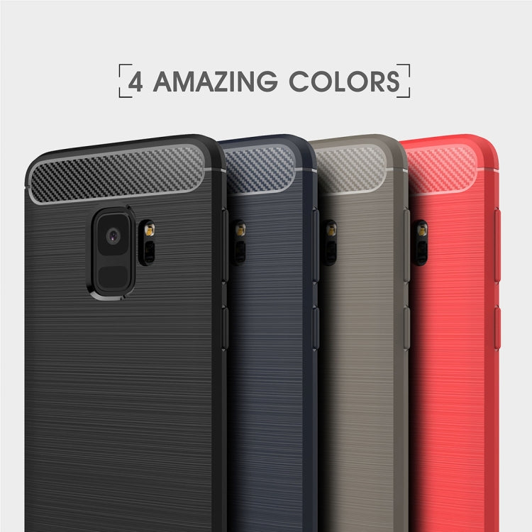For Galaxy S9 Brushed Carbon Fiber Texture Soft TPU Anti-skip Protective Cover Back Case, For Galaxy S9, For Samsung Galaxy S9 - HoMEdemic™ 