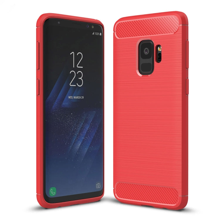 For Galaxy S9 Brushed Carbon Fiber Texture Soft TPU Anti-skip Protective Cover Back Case, For Galaxy S9, For Samsung Galaxy S9 - HoMEdemic™ 