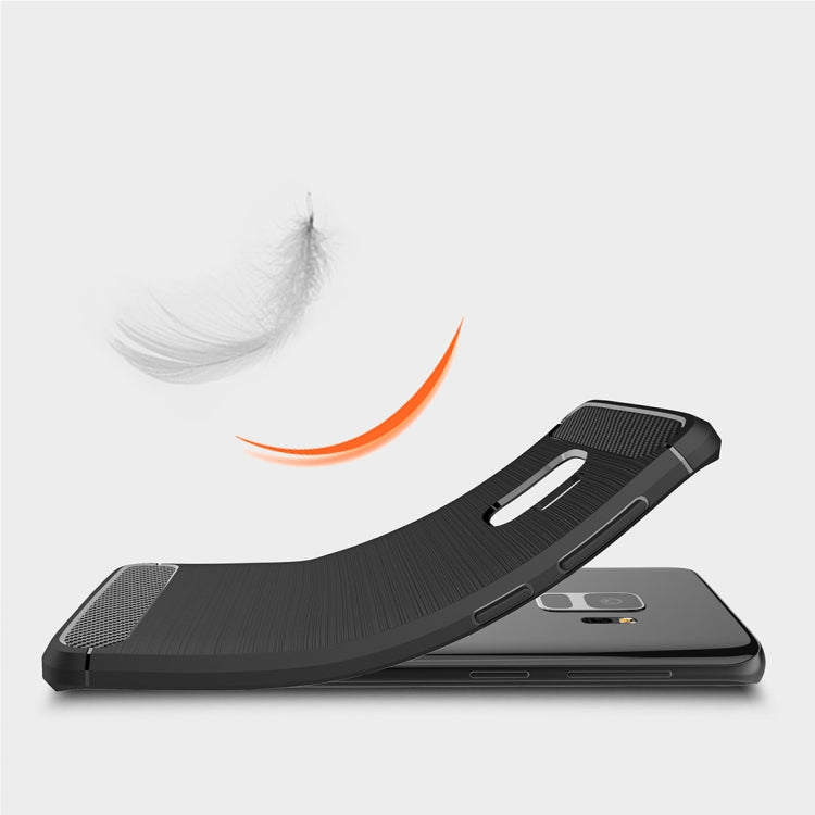 For Galaxy S9 Brushed Carbon Fiber Texture Soft TPU Anti-skip Protective Cover Back Case, For Samsung Galaxy S9, For Galaxy S9 - HoMEdemic™
