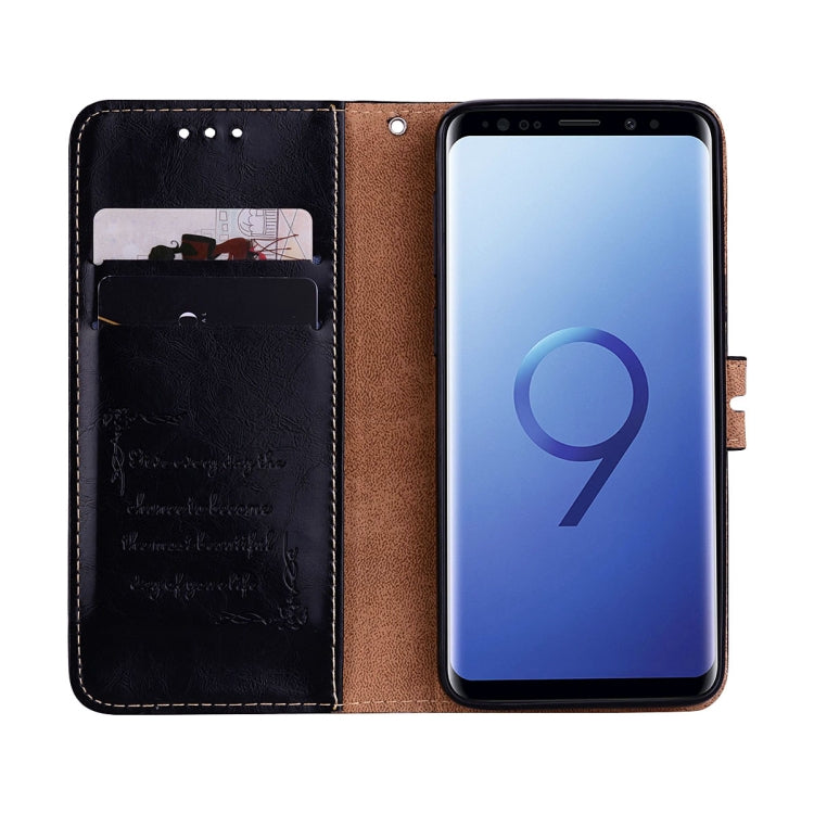 For Galaxy S9 Oil Wax Texture Horizontal Flip Leather Case with Holder & Card Slots & Wallet, For Galaxy S9 - HoMEdemic™ 