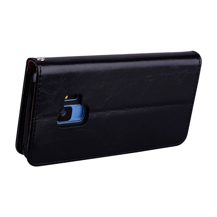 For Galaxy S9 Oil Wax Texture Horizontal Flip Leather Case with Holder & Card Slots & Wallet, For Galaxy S9 - HoMEdemic™ 