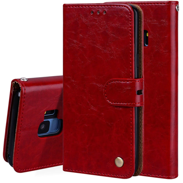 For Galaxy S9 Oil Wax Texture Horizontal Flip Leather Case with Holder & Card Slots & Wallet, For Galaxy S9 - HoMEdemic™ 