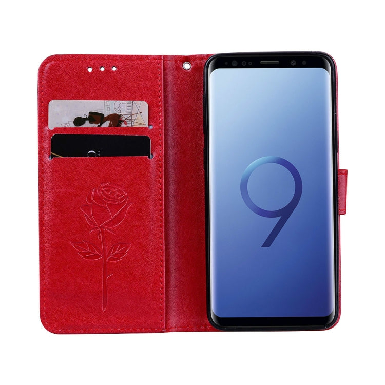 For Galaxy S9 Rose Embossed Horizontal Flip Environmental PU Leather Case with Holder & Card Slots & Wallet, For Samsung Galaxy S9 - HoMEdemic™ 