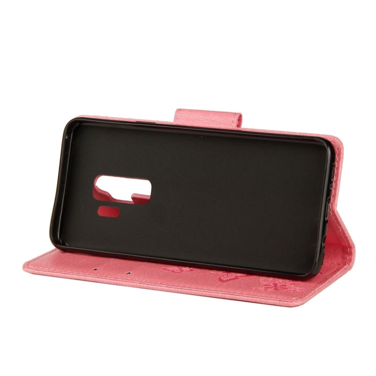 For Galaxy S9+ Vintage Embossed Floral Butterfly Pattern Horizontal Flip Leather Case with Card Slot & Holder & Wallet & Lanyard, For Galaxy S9+ - HoMEdemic™ 