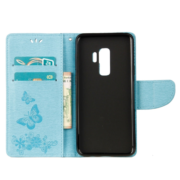 For Galaxy S9+ Vintage Embossed Floral Butterfly Pattern Horizontal Flip Leather Case with Card Slot & Holder & Wallet & Lanyard, For Galaxy S9+ - HoMEdemic™