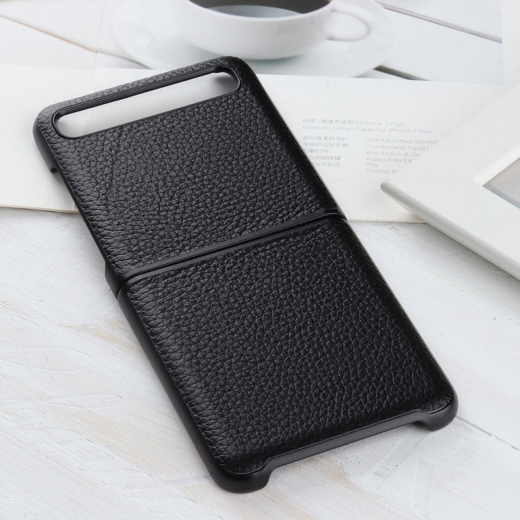 For Galaxy Z Flip Litchi Texture Leather Folding Protective Case - HoMEdemic™ 