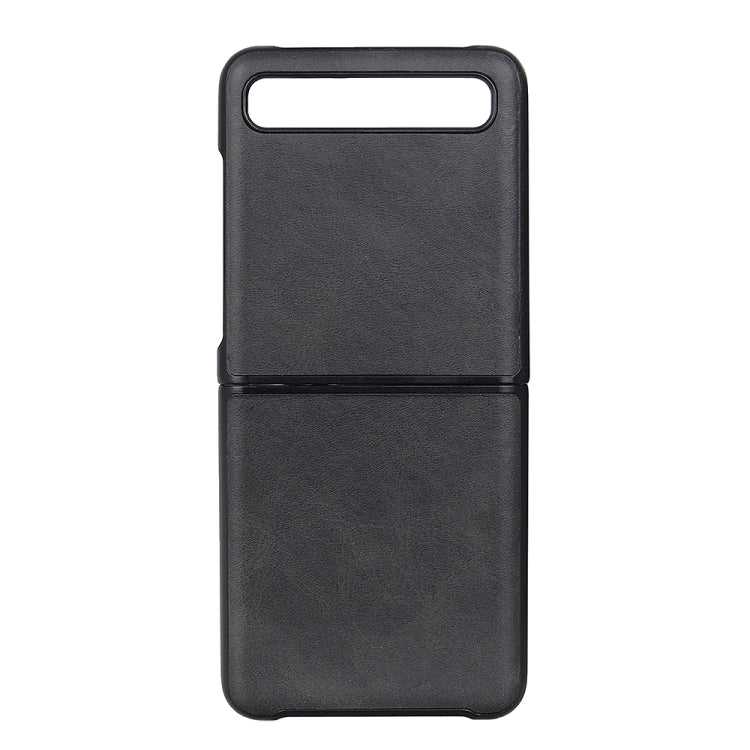 For Galaxy Z Flip Two-color Cow Leather Texture Folding Protective Case - HoMEdemic™ 