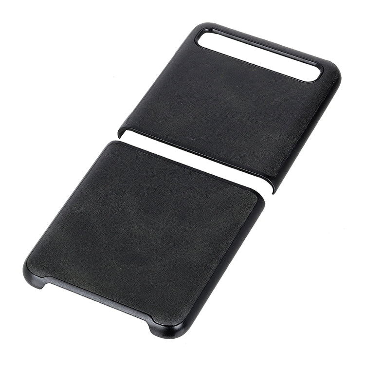 For Galaxy Z Flip Two-color Cow Leather Texture Folding Protective Case - HoMEdemic™ 