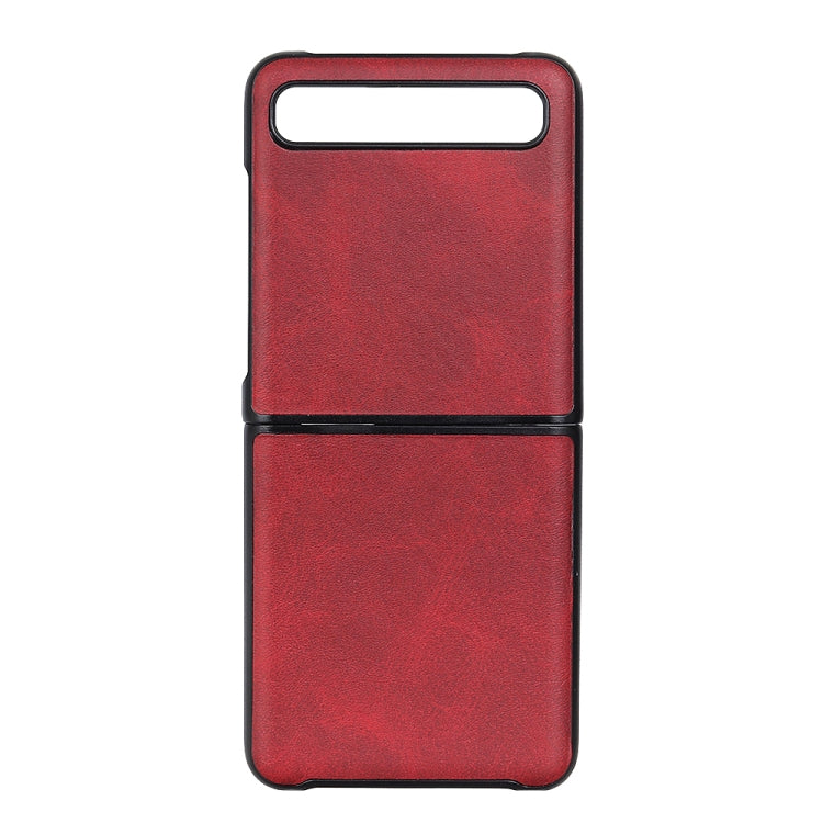 For Galaxy Z Flip Two-color Cow Leather Texture Folding Protective Case - HoMEdemic™ 