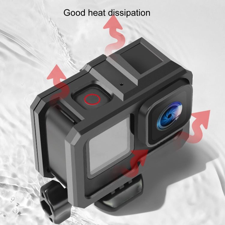 For GoPro HERO10 Black / HERO9 Black ABS Plastic Border Frame Mount Protective Case with Buckle Basic Mount & Screw (Black) - HoMEdemic™ 