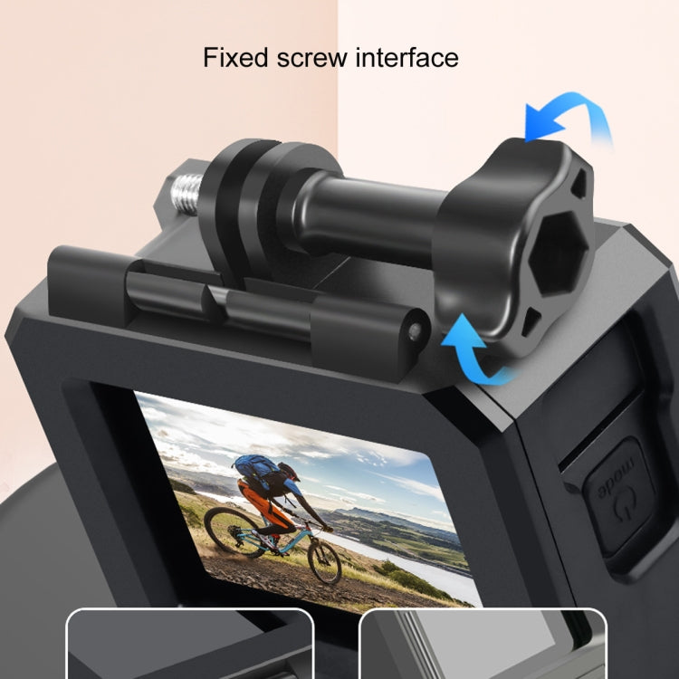 For GoPro HERO10 Black / HERO9 Black ABS Plastic Border Frame Mount Protective Case with Buckle Basic Mount & Screw (Black) - HoMEdemic™ 