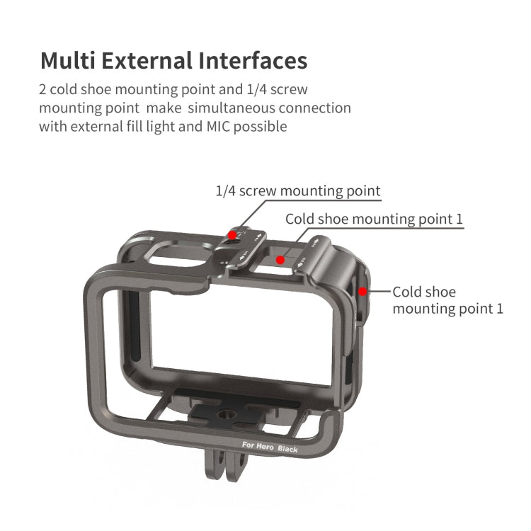 For GoPro HERO11 Black /10 Black /9 Black aMagisn Ultra-Light Metal Rabbit Cage Protection Border - HoMEdemic™ 