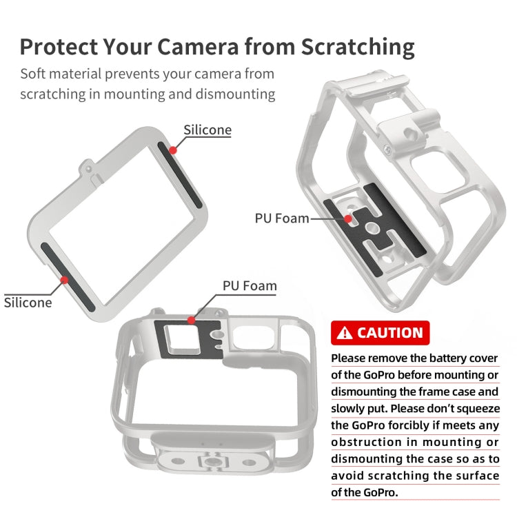 For GoPro HERO11 Black /10 Black /9 Black aMagisn Ultra-Light Metal Rabbit Cage Protection Border - HoMEdemic™ 