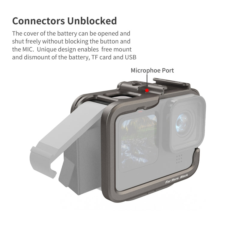 For GoPro HERO11 Black /10 Black /9 Black aMagisn Ultra-Light Metal Rabbit Cage Protection Border - HoMEdemic™ 