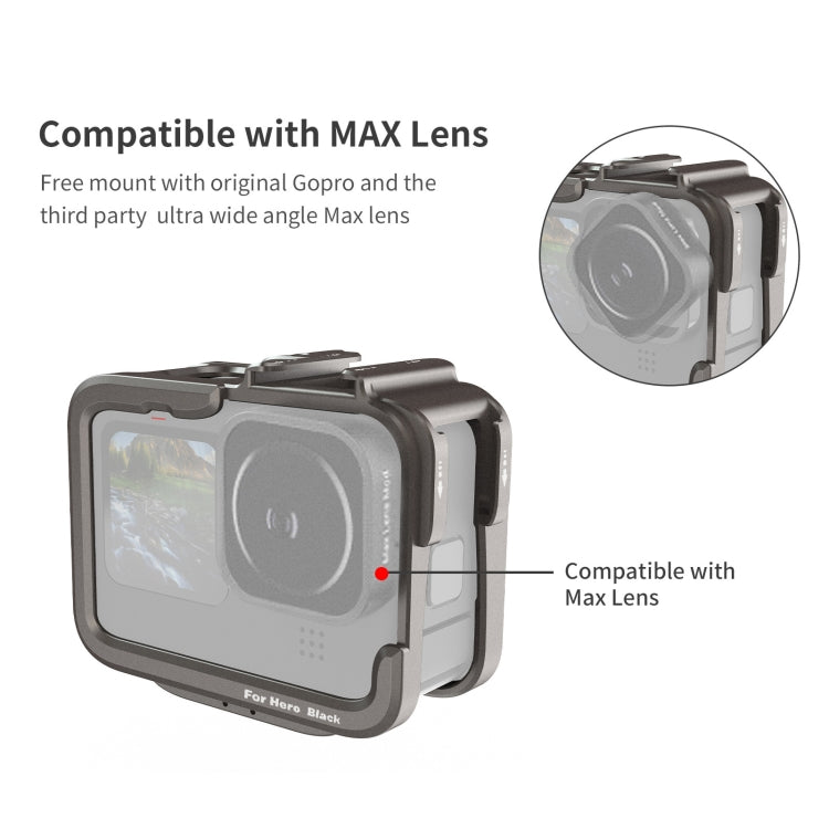 For GoPro HERO11 Black /10 Black /9 Black aMagisn Ultra-Light Metal Rabbit Cage Protection Border - HoMEdemic™ 