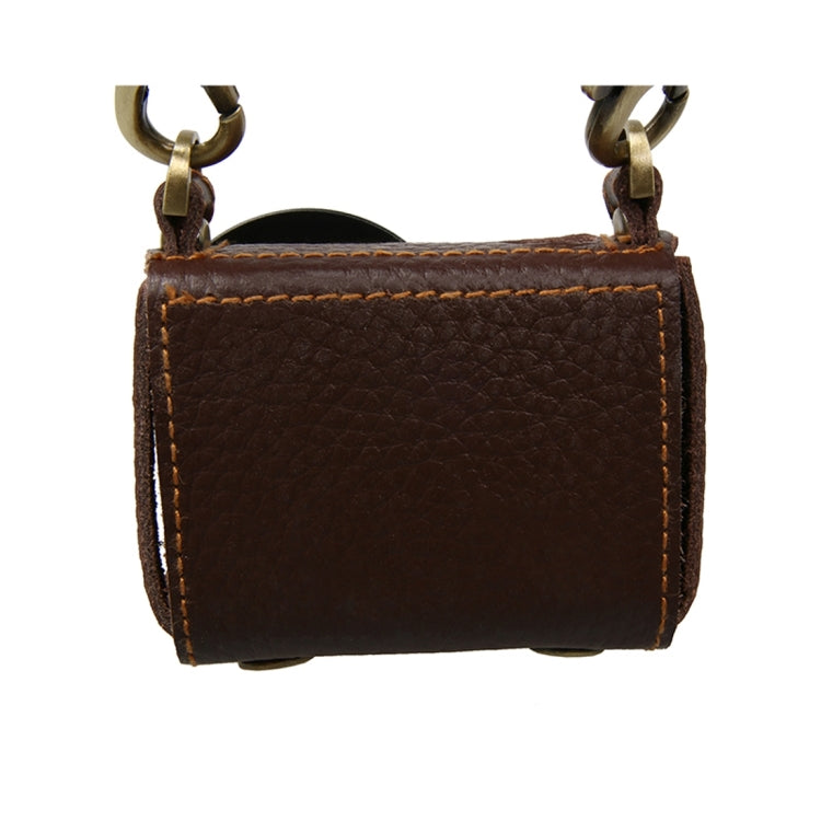For GoPro HERO4 Litchi Texture Genuine Leather Protective Case with Sling(Brown) - HoMEdemic™ 