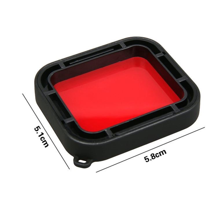 For GoPro HERO5 30m Waterproof PC & ABS Housing Protective Case + Camera Lens Red Quadrate Filter with Buckle Basic Mount & Long Screw & Anti-lost Hand Strap - HoMEdemic™ 