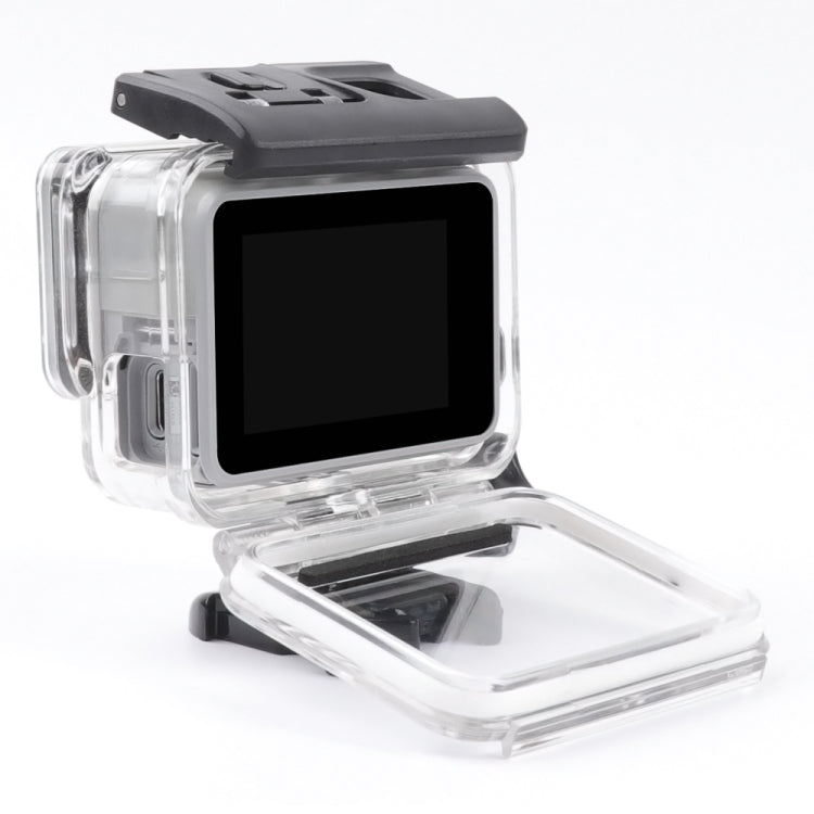 For GoPro HERO7 White /Silver Skeleton Housing Side Hollow Protective Case with Buckle Basic Mount & Screw(Transparent) - HoMEdemic™ 
