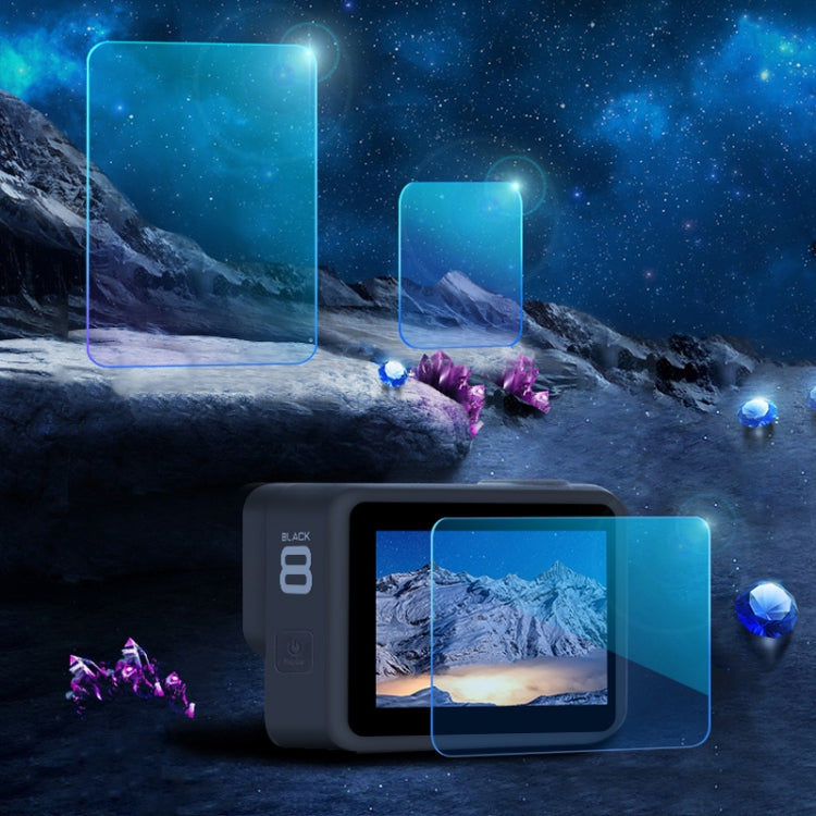 For GoPro HERO8 Black Lens + LCD Display Tempered Glass Film(Transparent) - HoMEdemic™ 