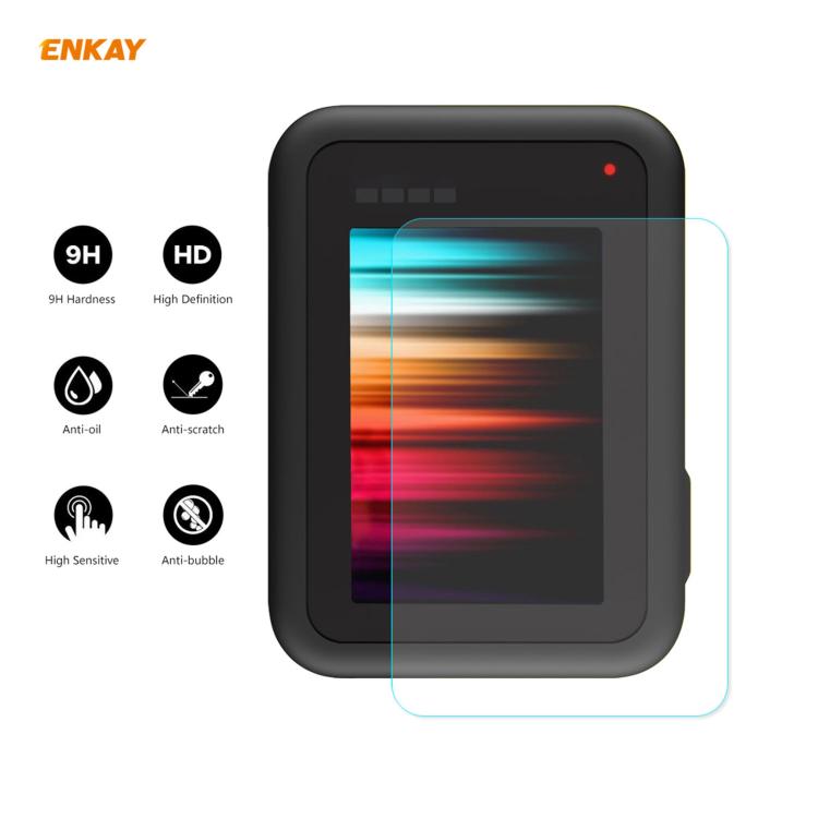 For GoPro HERO9 ENKAY Hat-Prince 3 in 1 0.2mm 9H 2.15D Protective Camera Lens and Screen Tempered Glass Film - HoMEdemic™ 
