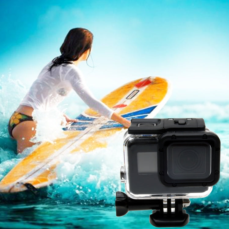 For GoPro  NEW HERO /HERO6  /5  30m Waterproof Housing Protective Case + Hollow Back Cover with Buckle Basic Mount & Screw, No Need to Disassemble Lens(GP413) - HoMEdemic™ 
