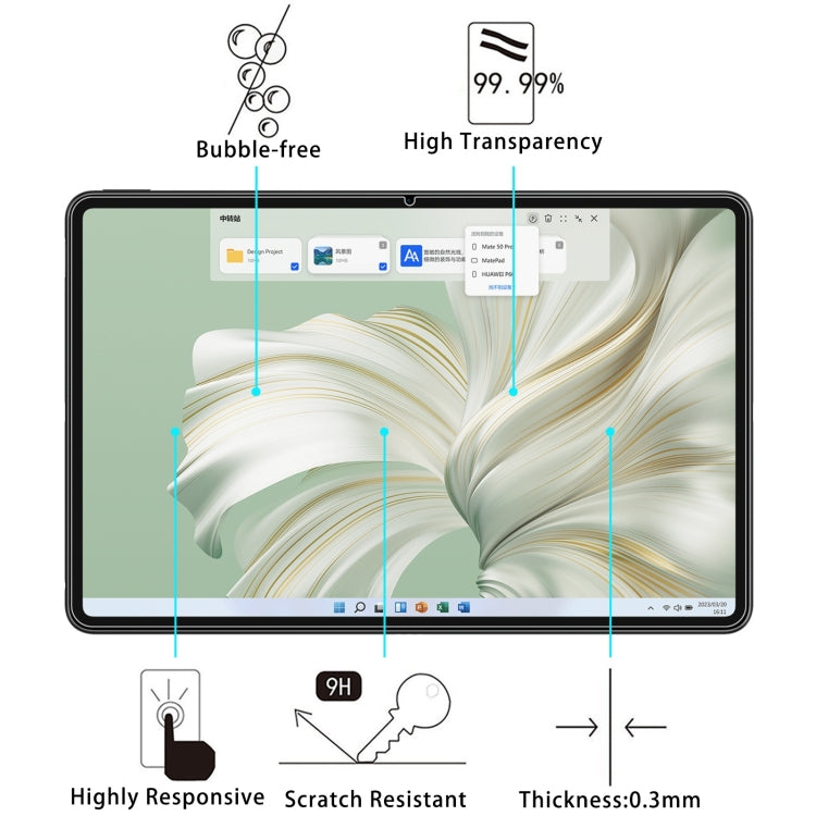 For Huawei MateBook E 2023 9H 0.3mm Explosion-proof Tempered Glass Film - HoMEdemic™ 