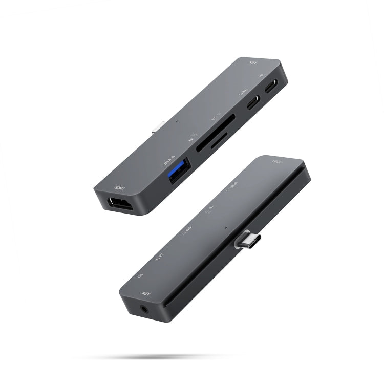 For IPad Pro 7-In-1 HDMI 4K + 3.5mm Audio + SD/TF+ 1 USB 3.0 + USB-C/Type-C + PD USB-C Docking Station - HoMEdemic™ 