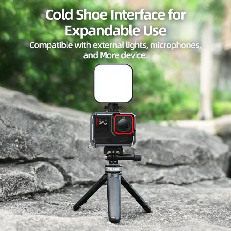 For Insta 360 Ace / Ace Pro TELESIN S6-FMS-02 Vertical Shot Quick Release Metal Rabbit Cage Body Protection Accessories - HoMEdemic™ 