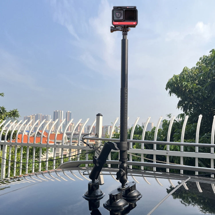 For Insta 360 ONE X / X2 / X3 / X4 Car Top Suction Cup Selfie Stick Bracket, Model: Set 2 - HoMEdemic™ 