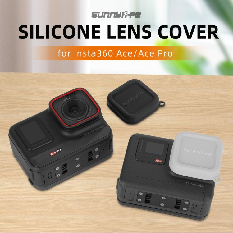 For Insta360 Ace / Ace Pro Sunnylife Silicone Lens Cap Protector Lens Cover (Grey) - HoMEdemic™ 