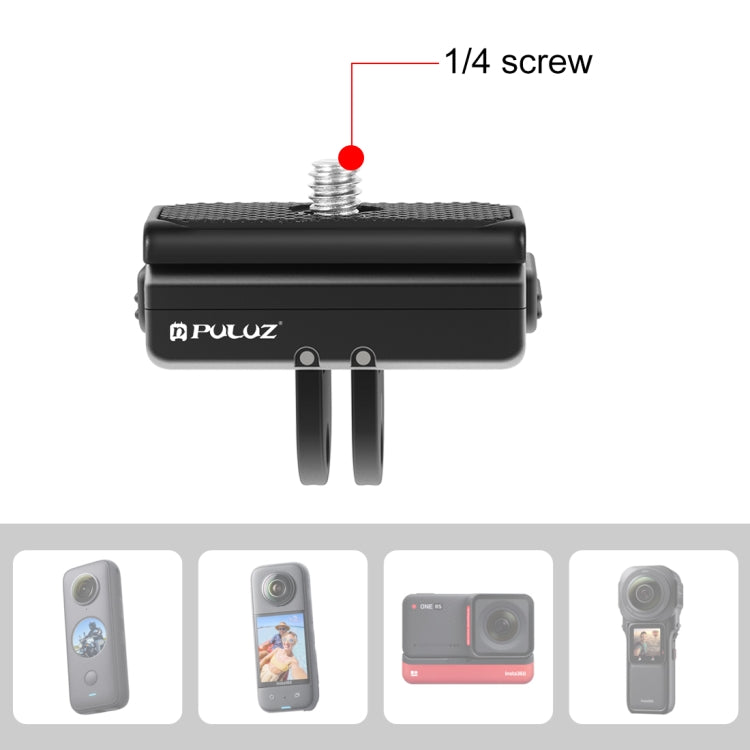For Insta360 Ace / Ace Pro / X4 PULUZ Magnetic Quick Release Base Mount (Black) - HoMEdemic™ 