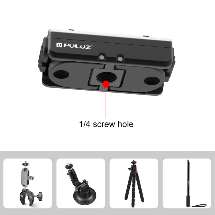 For Insta360 Ace / Ace Pro / X4 / X4 Air PULUZ Magnetic Quick Release Base Mount (Black) - HoMEdemic™ 