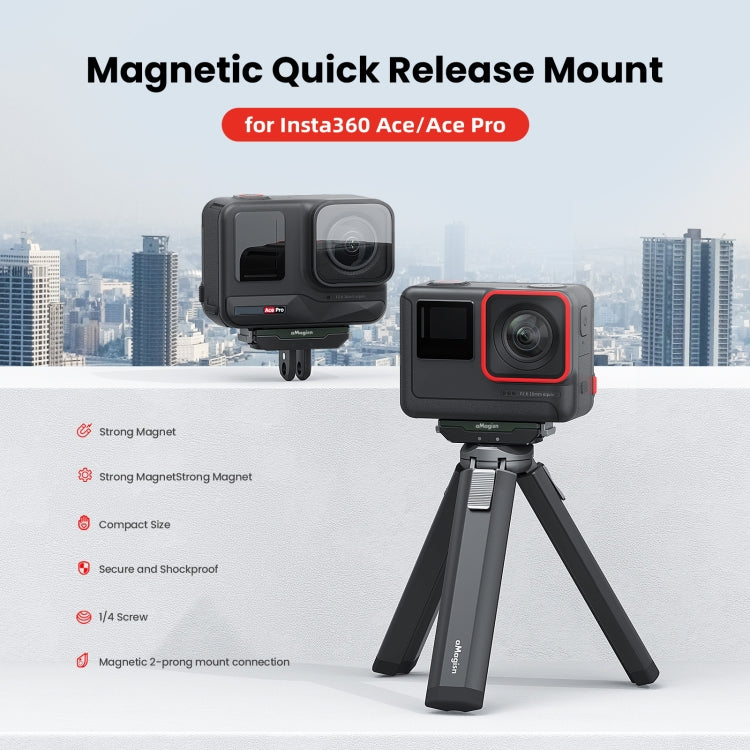 For Insta360 Ace / Ace Pro / X5 aMagisn Metal Magnetic Quick Release Sports Camera Accessories - HoMEdemic™ 