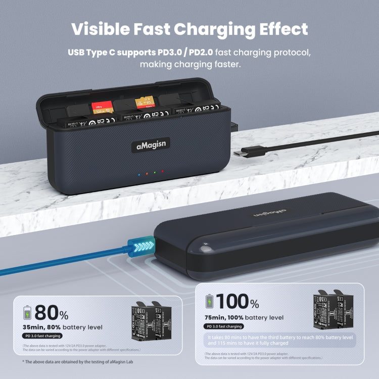 For Insta360 Ace / Ace Pro aMagisn Fast Charging Case Camera Charger Accessories - HoMEdemic™ 